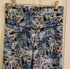 NWOT Bon Bon up blue and silver print